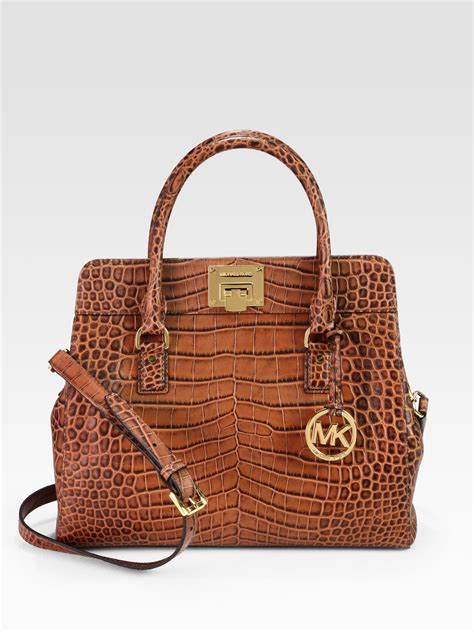 Michael Kors crocodile embossed bag